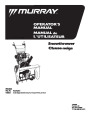 Murray Walk Behind 1695539 8.0 24-Inch Dual Stage Snow Blower Owners Manual page 1