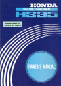 Honda HS35 Snow Blower Owners Manual page 1