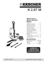 Kärcher K 2.97 M Electric High Pressure Washer Owners Manual page 1