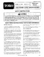 Toro 38025 1800 Power Curve Snowblower Operators Manual, 1991 (1200001-1999999) page 1
