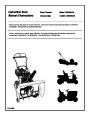 Murray 622505X4A Snow Blower Owners Manual page 1