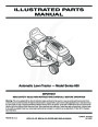 MTD 600 Series Automatic Lawn Tractor Lawn Mower Parts List page 1