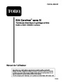 Toro 20052 18-Inch E24 Carefree Cordless Electric Lawn Mower Operators Manual, 2001 – French page 1