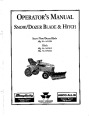 Simplicity Snow Dozer Blade Hitch 1692039 1692624 Snow Blower Owners Manual page 1
