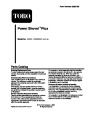 Toro Power Shovel Plus 38365 Snow Blower Parts Catalog, 2006 page 1