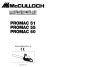 McCulloch Promac 51 55 60 Chainsaw Service Parts List page 1