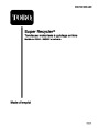 Toro 20044 21-Inch Super Recycler SR 21OS Lawn Mower Operators Manual, 1999 – French page 1