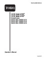 Toro CCR 3650 GTS 38517 Snow Blower Operators Manual, 2002 page 1