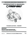 MTD Troy-Bilt 60T Transmatic Tractor Lawn Mower Owners Manual page 1