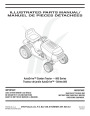 MTD 800 Hydrostatic Lawn Tractor Mower Parts List page 1