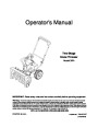 MTD 3BA Snow Blower Owners Manual page 1