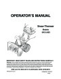 MTD 643 663 Snow Blower Owners Manual page 1