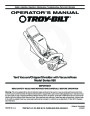 MTD Troy-Bilt Yard 060 Vacuum Chipper Shredder Hose Lawn Mower Owners Manual page 1