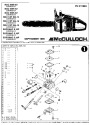 McCulloch Mac 835S 836S 838S 839 14 16 18 Euromac S 34P 38P 39P Chainsaw Parts List page 1