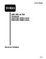 Toro 38051 522 Snowblower Operators Manual, 2000 – French page 1
