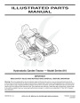 MTD 810 Hydrostatic Lawn Tractor Mower Parts List page 1
