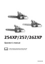 Husqvarna 254XP 257 262XP Chainsaw Owners Manual page 1