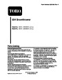 Toro 38053 824 Power Throw Snowblower Parts Catalog, 2000-2003 page 1