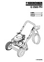 Kärcher G 2500 PH Gasoline Power High Pressure Washer Owners Manual page 1