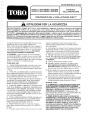 Toro 824 1028 Power Shift 38543 38555 Snow Blower Operators Manual, 1995 – Italian page 1