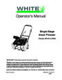 MTD White Outdoor SB45 SB55 Snow Blower Owners Manual page 1