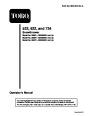 Toro 38051 522 Snowblower Operators Manual, 2000 page 1