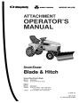 Simplicity Massey Ferguson Agco Allis 1691520 1692039 1692624 Snow Dozer Blade Hitch Attachment Manual page 1