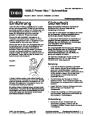 Toro Power Max 1028LE 38645 Snow Blower Operators Manual, 2004 – German page 1