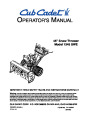 MTD Cub Cadet 1345 SWE 45-Inch Snow Blower Owners Manual page 1