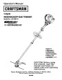 Craftsman 316 796170 4 Cycle Trimmer Lawn Mower Owners Manual page 1