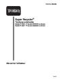 Toro 20036 20037 21-Inch Super Recycler Lawn Mower Operators Manual, 2004 – French page 1