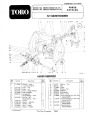 Toro 38052C 521 Snowblower Parts Catalog, 1998-1989 page 1