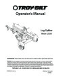 MTD Troy-Bilt LS338 Log Splitter Lawn Mower Owners Manual page 1