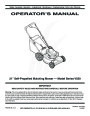 MTD V550 Self Propelled Mulching Mower Lawn Mower Owners Manual page 1