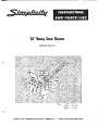 Simplicity 990187 36-Inch Snow Blower Owners Parts Manual page 1