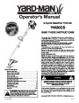 MTD Yard Man YM20CS 2 Cycle Trimmer Lawn Mower Owners Manual page 1