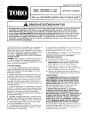 Toro 824 1028 Power Shift 38543 38555 Snow Blower Operators Manual, 1995 – Swedish page 1