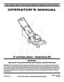 MTD 830 Series 21 Inch Rotary Mower Lawn Mower Owners Manual page 1