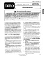 Toro 38054 521 Snowblower Operators Manual, 1995 – French page 1
