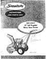 Simplicity 990221 23-Inch Snow Away Rotary Snow Blower Owners Manual page 1