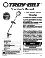 MTD Troy-Bilt TB20DC 2 Cycle Gasoline Trimmer Owners Manual page 1