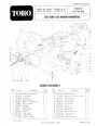 Toro 524 724 824 38040 38050 38080 Snow Blower Parts Catalog, 1987 page 1