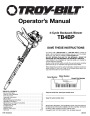 MTD Troy-Bilt TB4BP 4 Cycle Backpack Blower Owners Manual page 1
