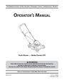 MTD 070 Push Lawn Mower Owners Manual page 1
