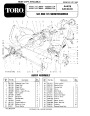 Toro 38040 38050 524 724 Snowblower Parts Catalog, 1982-1983 page 1