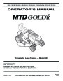MTD Gold 601 Transmatic Tractor Lawn Mower Owners Manual page 1