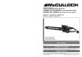 McCulloch MS1415 MS1215 MS1210 Chainsaw Owners Manual page 1