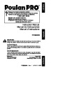 Poulan Pro PP4620AV Chainsaw Owners Manual page 1