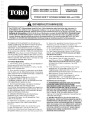 Toro 824 1028 Power Shift 38543 38555 Snow Blower Operators Manual, 1995 – German page 1