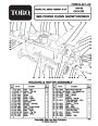 Toro 38025 1800 Power Curve Snowblower Parts Catalog, 1996 page 1